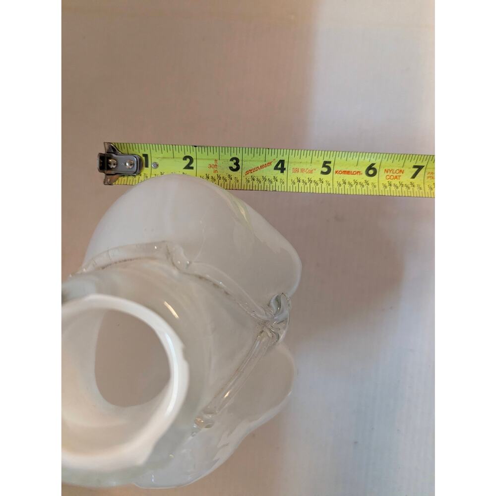 Vintage Y2K Frosted Glass Female Bust Torso Vase Clear Necklace Statue 10" - Picture 11 of 12